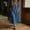 Navy, variant on Women's Cotton Linen Square Neck Midi Dress Short Sleeve Solid Color Loose Casual Dress with Side Pockets Green XL(XL)