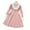 Pink, variant on Baby Clothes Babys Kids Toddler Girls Solid Spring Winter Ruffled Long Sleeve Knit Sweater Princess Dress Clothes