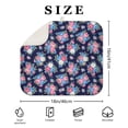 thumbnail image 4 of Pioneer Flower Floral Print Pattern Kitchen Dish Drying Mat 1 Pack, Ultra Absorbent Microfiber Drainer Mat, 16"x18", 4 of 6