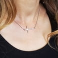 thumbnail image 4 of To My God Mother Mother's Day Gift, Gift for Her, Godmother's Day Gift, Godmother's Gift for Mother's Day, Godmother's Day Necklace and Card[Silver CrossBlue-Orange Gradient, 4 of 6