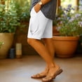 thumbnail image 4 of Mifsaly Womens High Waisted Linen Shorts High Waisted Summer Shorts Lightweight Relaxed Breathable Casual Beach Vacation Outfits with Pockets 2026 XXL, 4 of 6