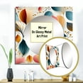 thumbnail image 3 of Designart "Floral Pattern In Botanical Pastel Colors I" 0 Square Mirror For Wall Decor - Large Blue Square Printed Wall Mirror Art - Square Bohemian Mirror - Wall Mounted Square Large Mirror, 3 of 5