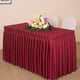 thumbnail image 2 of Mantel y faldón de mesa de 47'' para el hogar, ideal para bodas, recepciones y fiestas. rojo, 2 of 9