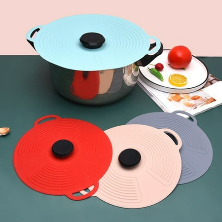 

Silicone Lids Set of 1 Reusable Silicone Suction Bowl Lids Microwave Covers Food Storage Cover Food-grade grip fits Cups Bowls Plates Pots Fridge Dishwasher Safe