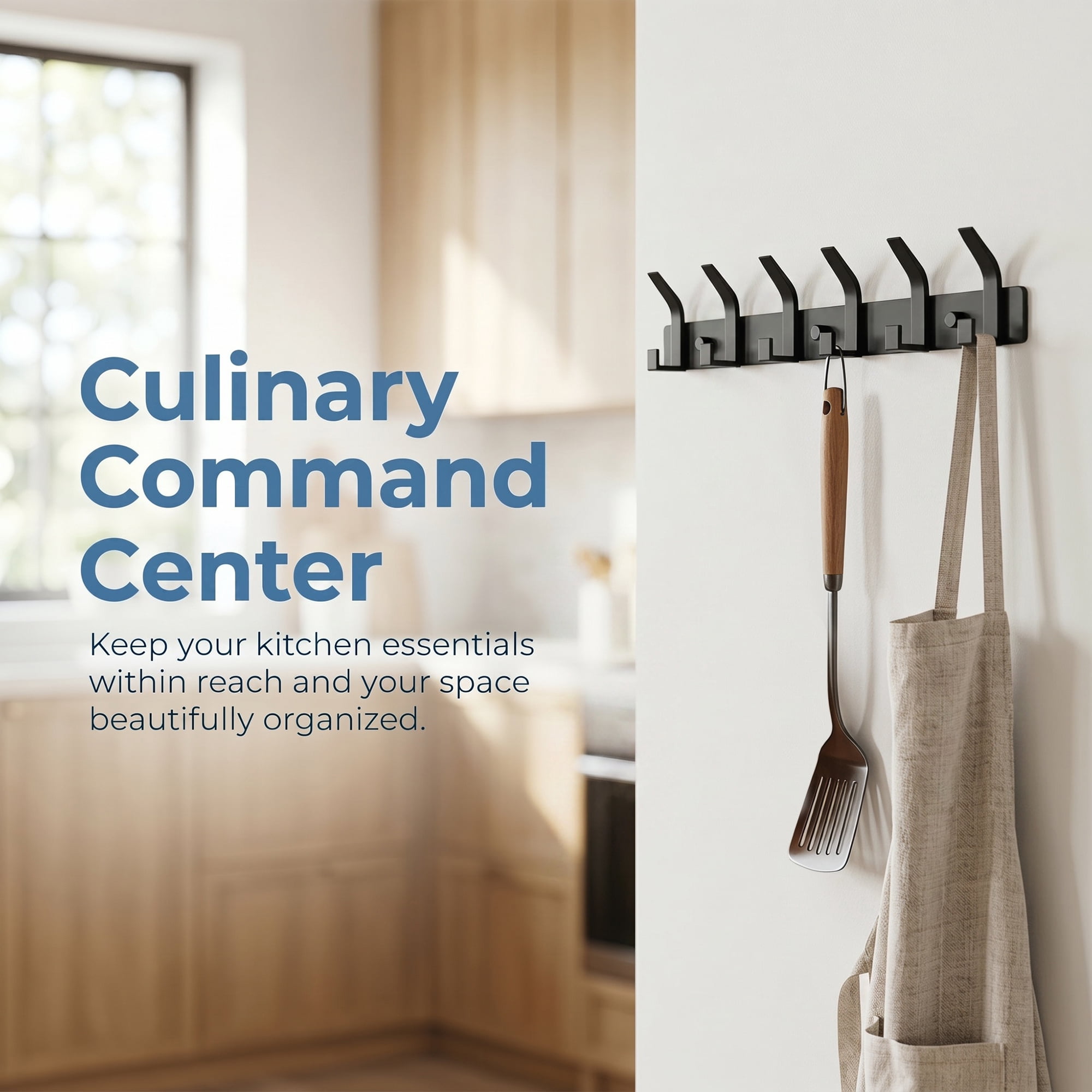 Unique Bargains Coat Rack Wall Mount Metal Hook for Bathroom and Bedroom Black 6 Hooks