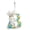 B, variant on DIY Diamond Art Painting Easter Bunny Egg Letters Acrylic Keychain,Creative Design Double-Sided Diamond Craft For a gift to Friend Family-V