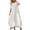 White, variant on Sngxgn Women's V Neck Swing Ruffle Long Sleeve Mini Dress(White,S)