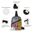 thumbnail image 2 of Lsque Scooby-Doo Pattern Chest Package – Foldable Waterproof Chest Bag with Adjustable Shoulder Strap, Double Zipper Compartments & D-Buckle Design, 2 of 7