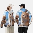 thumbnail image 3 of KLL Cute Guinea Pig Sea Print Men's Women’s UPF 50+ Sun Protection Outdoor Hoodie Jacket Long Sleeve Fishing Hiking Performance Shirt-Medium, 3 of 6