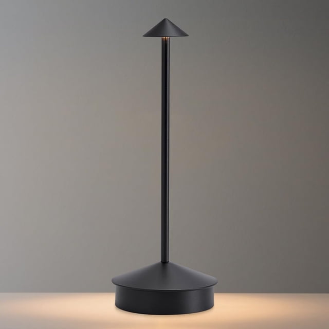 Lámpara de Mesa LED EJQ Recargable Sin Cable con Regulación Táctil Continua Negra