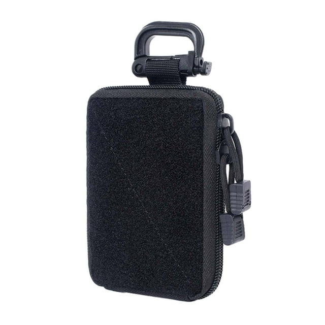 Bolsa para teléfono, bolsa pequeña con cremalleras dobles para hombres, bolsa de utilidad portátil, bolsa organizadora de utilidad para pesca, Camping Negro shamjiam Bolsa para teléfono