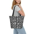 thumbnail image 2 of Disketp simple white Snowflake Bolsa de Hombro Casual para Mujer, Bolso Cruzado para Compras, Viajes y Uso Diario, 2 of 6