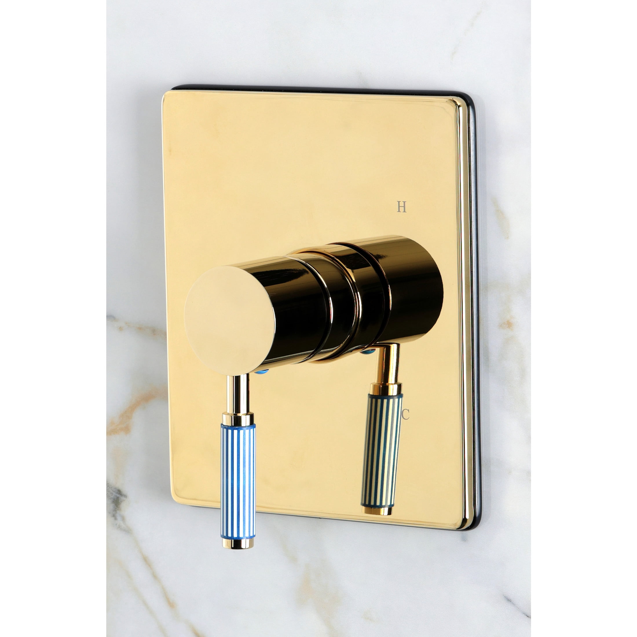 Kingston Brass KB8342KPSSO Verona Single-Handle Pressure Balanced Shower Faucet, Polished Brass
