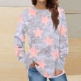 thumbnail image 2 of Oalirro Womens Fashion Top Casual Solid Crewneck Long Sleeve Shirts Tunic Tops, 2 of 6