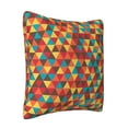 thumbnail image 2 of LNWH Decorative Pillow Covers, Retro Triangles Mesh Square Sofa Decorative Knit Pillow Case, 16"x16", 2 of 8