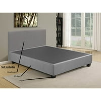 Box Springs Product Image Wayton Boxsping Foundation Platform With Headboard Comes Legs To Eliminate Need For Bed