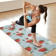 thumbnail image 6 of Trawberry Plants Fruit Flower Leaf Hot Yoga Mat Towel Non Slip for Hot Yoga - Quick-Drying Yoga Mat Cover with 4 Corner Pockets with Travel Bag - Hot Yoga Towel Non Slip 70"x26", 6 of 6