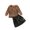 Brown, variant on Futezty Toddler Boys Girls Clothes Fall Winter Outfit Sets, Baby Boy Girl Long Sleeved Round Neck Leopard Elastic Waist 1T 2T 3T 4T 5T 6T 2Pcs Set Everyday