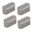 thumbnail image 1 of Unique Bargains 10mmx5mmx5mm 304 Stainless Steel Key Stock Keystock Round Ended 4pcs, 1 of 3