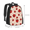 thumbnail image 2 of Daiia Red Ladybug Backpack for Men and Women -Durable Backpack Large Capacity, Water-Resistant Bag with Adjustable Straps and Laptop Compartment, 2 of 7
