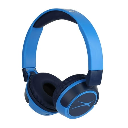 Altec Lansing 2-in-1 Bluetooth Kid-Safe Headphones  Knight Blue