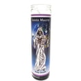 thumbnail image 2 of Santa Muerte Unscented Glass Prayer Candles, 8", Devotional Candles, 2 of 3