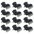 thumbnail image 2 of Pinzas para colorear de plástico duradero Yuyangstore 12 uds Negro Super Clips de rodillo caliente, 2 of 8