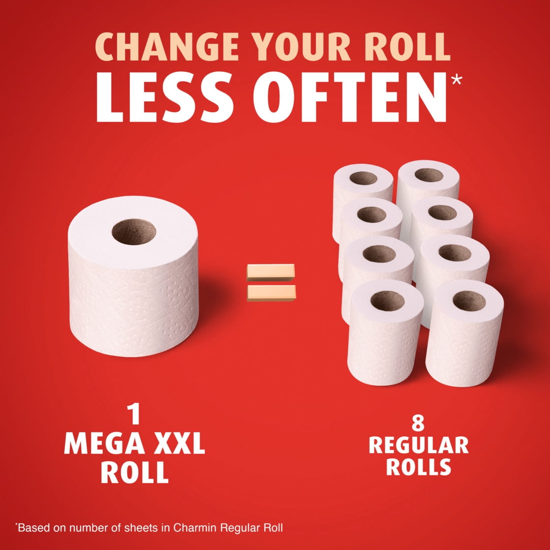 Charmin Ultra Strong Toilet Paper 12 Mega XXL Rolls, 440 Sheets Per Roll
