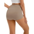 thumbnail image 2 of DARING DIVA Women's High Waist Underwear Brief Butt Lifter Shapewear Panties Khaki XL, 2 of 6