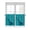 Teal, variant on Teal Marble Half Window Curtain 36 Inches Long, Turquoise Marble Crack Abstract Modern Art Window Treatment Curtain Drapes, Small Tier Curtains for Bathroom Over Sink, 27.5"x36", 2 Panels