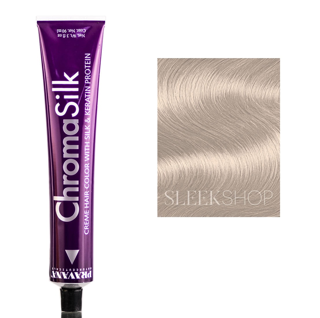 Pravana ChromaSilk Permanent Creme Hair Color Dye (10.1 - 10 A Extra Light Ash Blonde)
