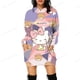 thumbnail image 5 of Sudaderas con capucha de mujer de otoño 2024, sudaderas largas con estampado 3D de Hello Kitty, sudaderas con capucha sexys ajustadas para mujer, abrigos casuales y2k, 5 of 5