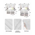 thumbnail image 5 of Purple Spring Floral Swag Curtains for Living Room/Bedroom Windows, Elegant Pastoral Flowers Watercolor Kitchen Curtains and Valances Set 36 Inch Length, Light Filtering Swags Valance Curtain Panels, 5 of 5