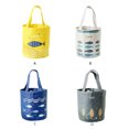 thumbnail image 4 of Kearding Bolsa de almuerzo, contenedor de transporte, escuela, oficina, tela Oxford, bolsas de transporte de alimentos con doble asa, bolsa de Organizadores de utensilios de cocina Gris claro, 4 of 6