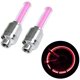 thumbnail image 1 of 4 Uds. Luces de rueda, tapa de válvula de neumático, luz para coche, bicicleta, motocicleta (rosa), 1 of 4