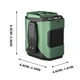 thumbnail image 5 of Ventilador de cintura recargable por USB con linterna, batería de 6000 mAh, flujo de aire amplio de 130° para trabajo al aire libre JASKFLY, 5 of 9