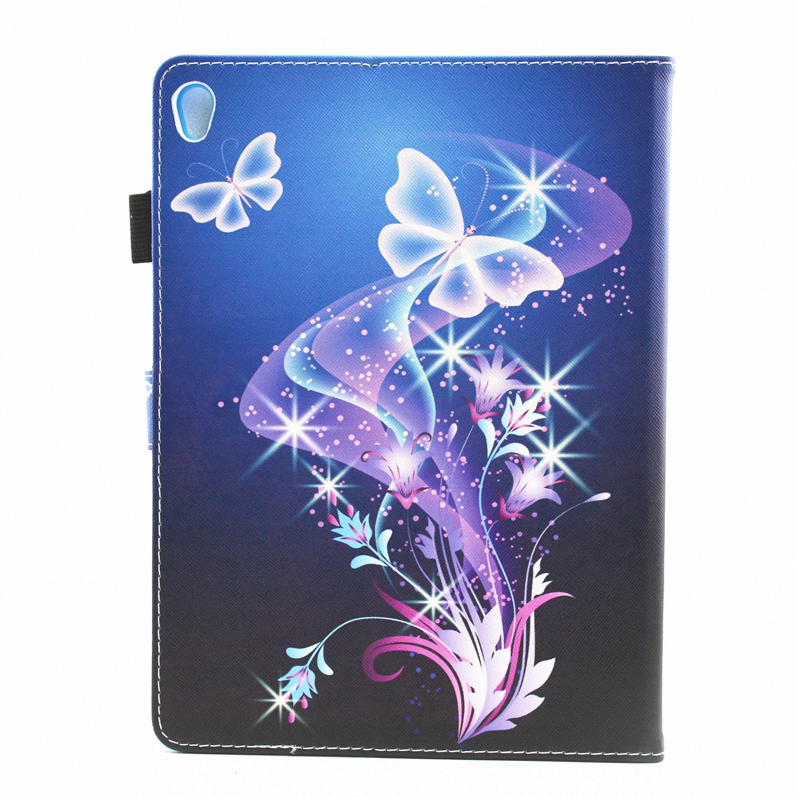 iPad Pro 11 inch 2018 Case, Allytech [Not Supported Apple Pencil Magnetic Attachment] Smart Book Style Stand Protective Case for Apple iPad Pro 11 Inch Tablet (2018), Purple Butterfly