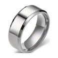 thumbnail image 1 of 1pc Stylish and Durable Men's Stainless Steel Ring - Perfect for Weddings and Everyday Wear, 1 of 5