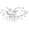 thumbnail image 1 of Bride Hair Comb Bridal Hair Piece Rhinestone Wedding Headpiece Hair Accessory, 1 of 9