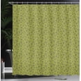 thumbnail image 3 of Ambesonne Modern Shower Curtain, Intersecting Abstract Circle, 69"Wx84"L, Sage Green Earth Yellow, 3 of 4