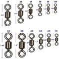thumbnail image 5 of Rolling Barrel Fishing Swivel Black Nickle Fishing Hook Line Connector Fishing Tackle Accessories 30LB to 335LB, 5 of 7