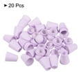thumbnail image 3 of Unique Bargains Light Purple Bell End Stopper Cord Rope Lock for Drawstring Bag, 20 Pack, 3 of 5