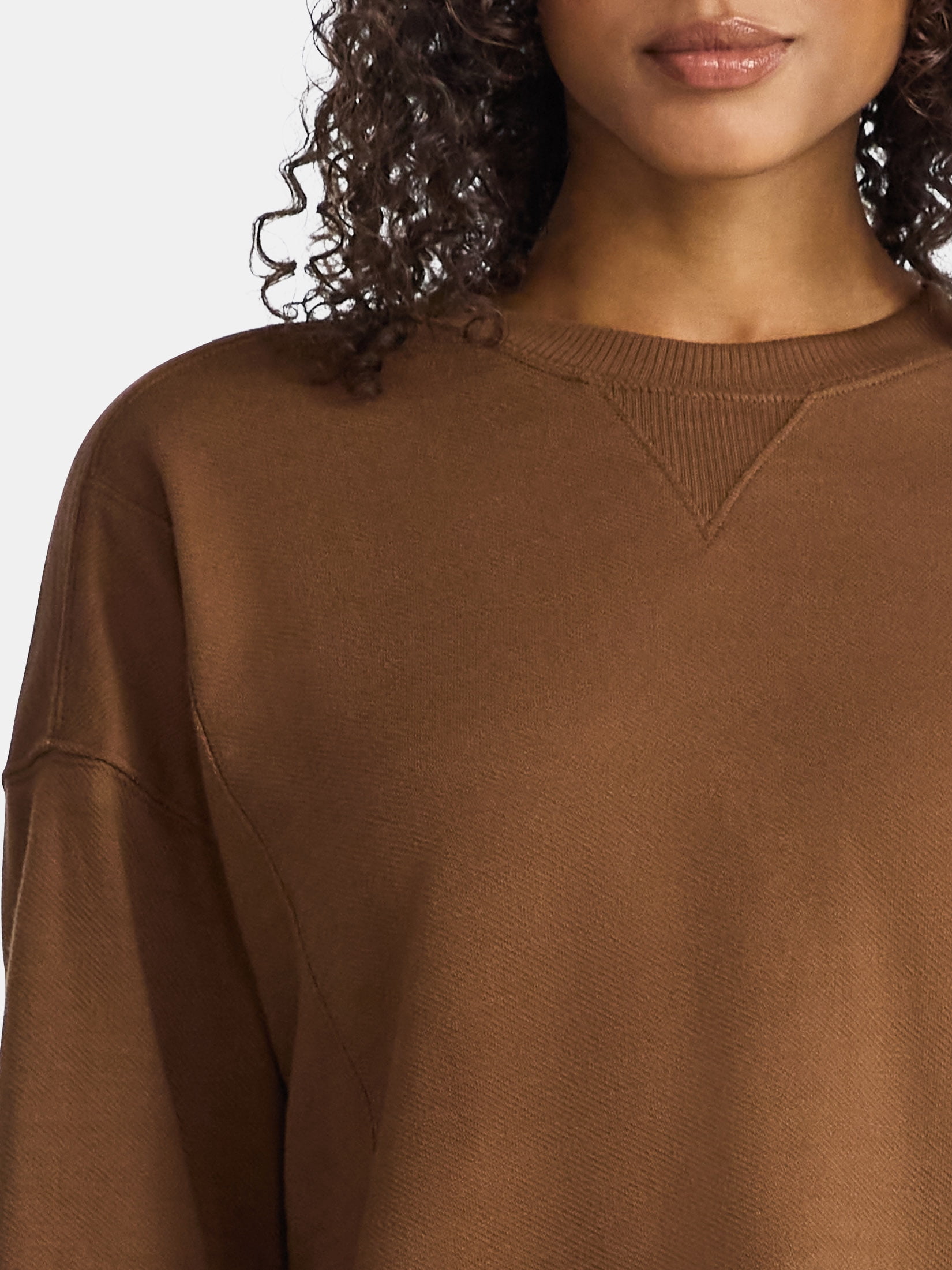 Time and Tru Women's Slub Texture Ribbed Sweatshirt with Long Sleeves, Sizes XS-XXXL