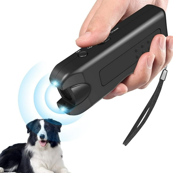 Dog Bark Deterrent Device Anti Barking Device, Stop Dog Bark device with 3-in-1 Ultrasonic Dog Barking Control Device 16.4ft Range Safe for Humans & Dogs, Ultrasonic Dog Barking Deterrent with Dual