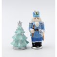 thumbnail image 2 of Ceramic Blue Nutcracker Christmas Tree Salt and Pepper Shakers, 2 of 5