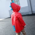 thumbnail image 2 of Chubasquero para bebés y niños Poncho para niños de preescolar con diseño de dinosaurio Poncho para niños de 2 a 6 años de edad Primavera y otoño Dibujos animados, 2 of 5