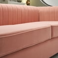 thumbnail image 5 of Chesterfield Velvet Sofa Upholstered Couch with Removable Cushions and Gold Metal Legs, for Living Room Office Apartment, 5 of 10