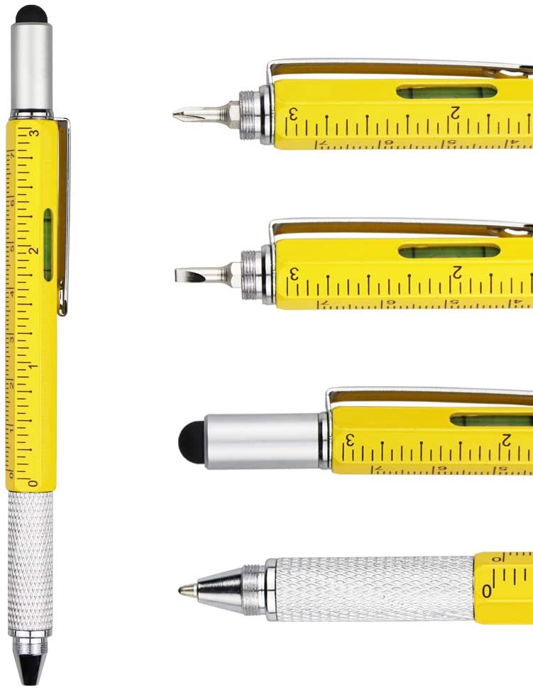 Metal Multi tool Pen 6in1 Stylus Pen With Screwdriver, Ballpoint