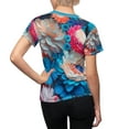 thumbnail image 5 of Beautiful Flower Amazing Colorful All Over Printed Women's Cut Sew T-shirt, 5 of 6