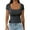 Grey, variant on SNKSDGM Women's Plus Casual Easter Shirts Womens Tops Plus Size Dressy Women's Fashion Slim U Neck T Shirt Fashion Casual Solid Color Short Sleeved T Shirt Women's Tops Plus Size Business